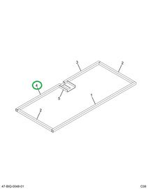 2224723C1 Tube, Front Access Door, Engin