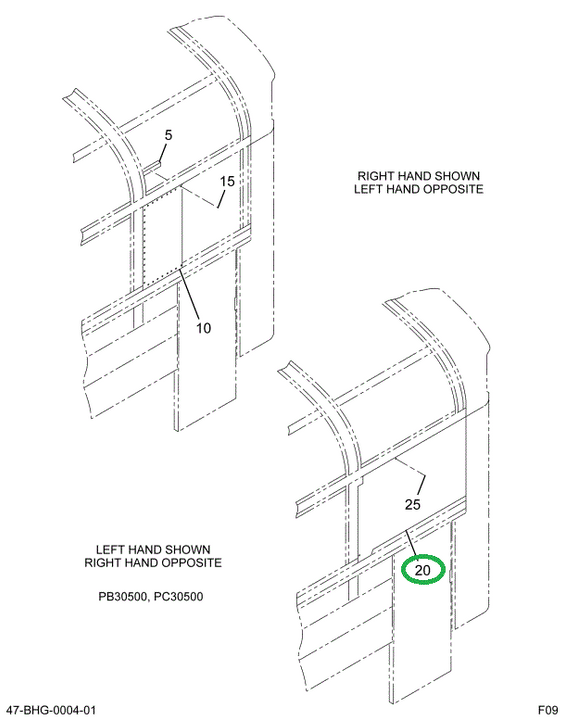 2224729C3 Panel, Bus Body, Inside Trim D