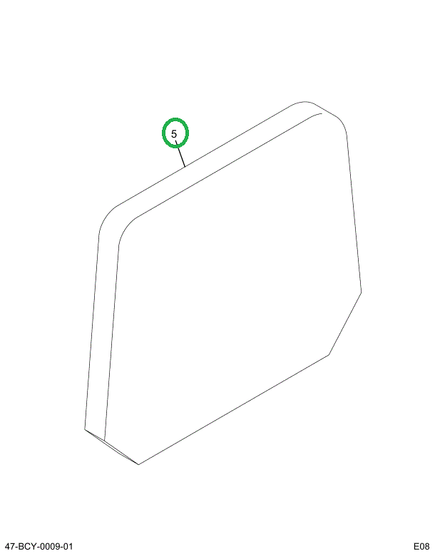 2224736C1 Upholstery Assembly, High- Bac