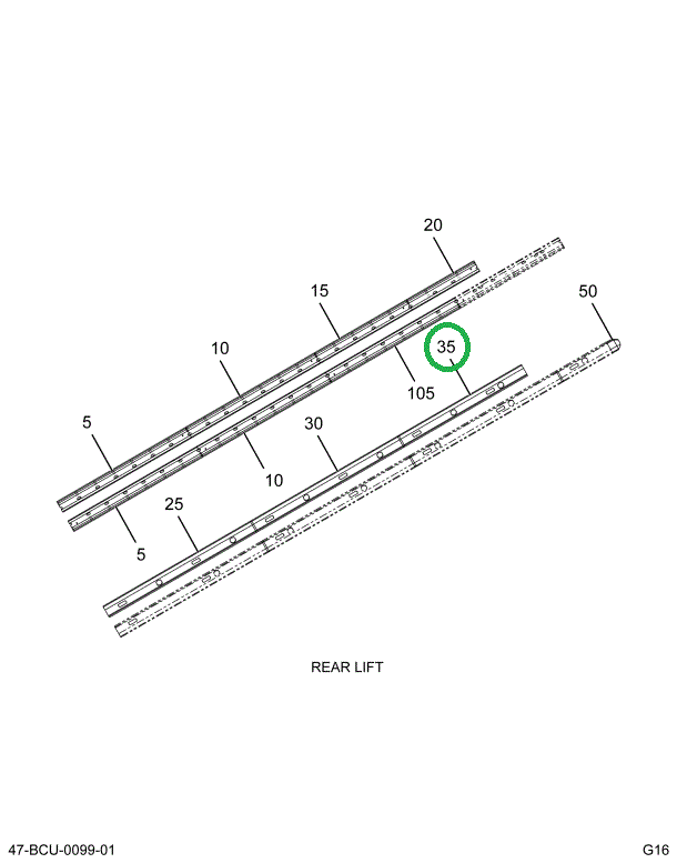 2224786C1 Bar, 2 Bow Metal Right Hand