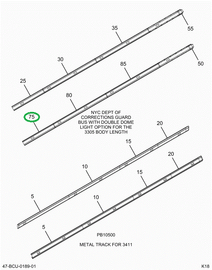 2224792C1 Bar, 2 Bow Metal Standard Dome