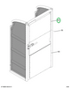 2224830C4 Shield, Swing Door Lexan Clear