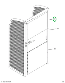 2224830C4 Shield, Swing Door Lexan Clear