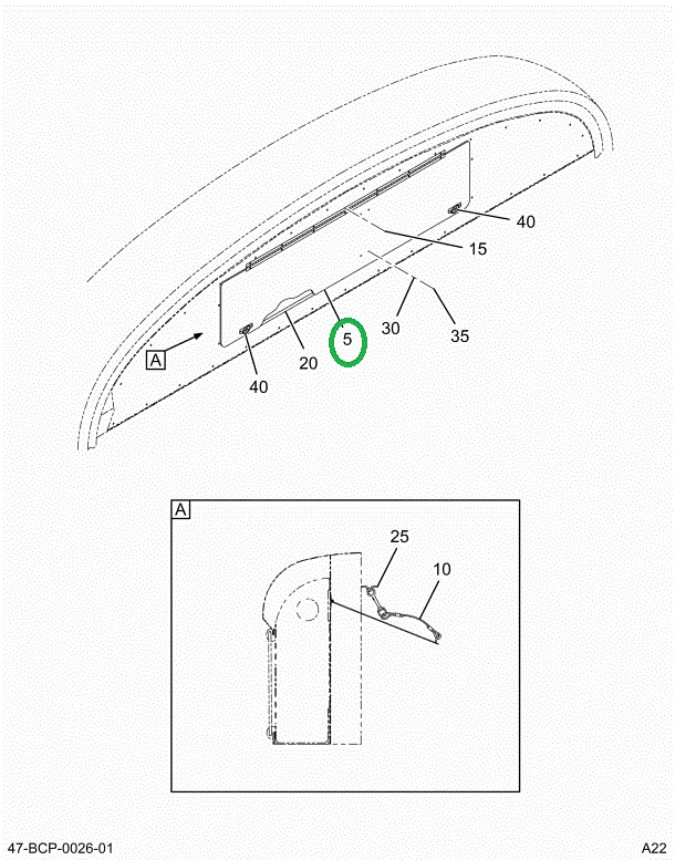 2224879C1 DOOR SIGN ASSY DESTINATION S
