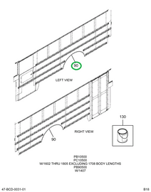 2224891C1 Panel, Trim Wheel Pocket 2 Sk