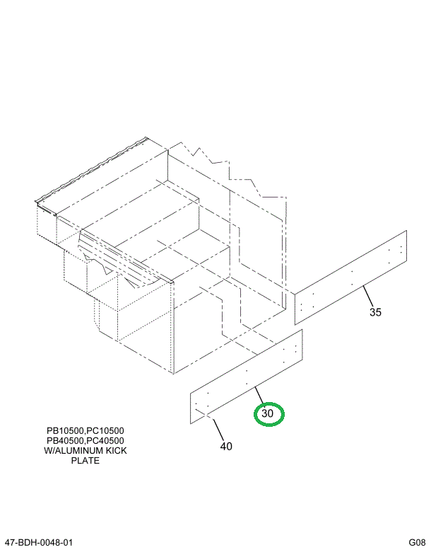 2224936C3 Plate, Step Vertical Bottom 2,