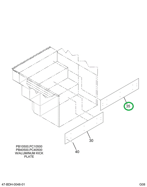 2224937C3 Plate, Step Vertical Top, 25.7