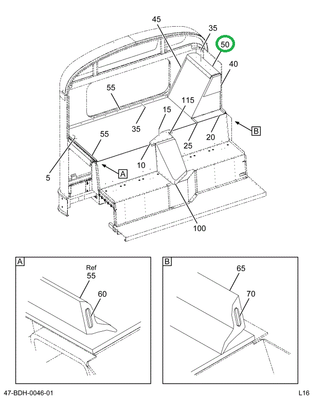 2225205C2 Panel, Trim Air Intake Duct