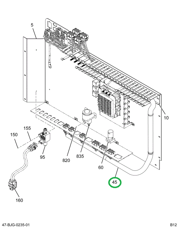 2225207C91 Harness, Electrical Panel Tail