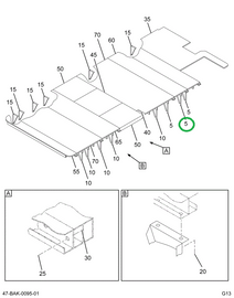 2225229C2 BRACE  SKIRT 20 IN FUEL TANK R