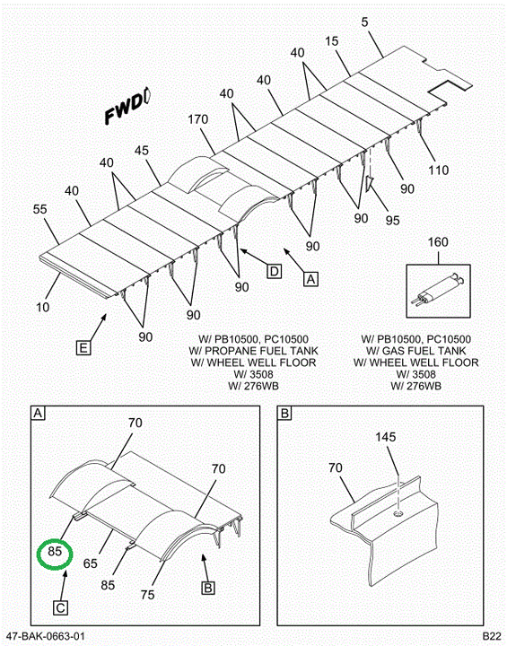 2225237C3 Z Bar Floor Wheel Pkt Sill Clo