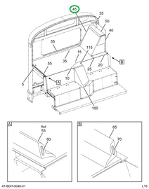 2225360C2 Panel, Trim Davenport Rear