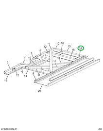 2225383C1 FLOORSIL,FLOOR-SILL   FRONT 10