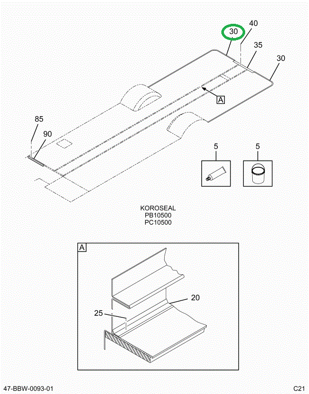 2225391C1 Insert, Moulding Rubber