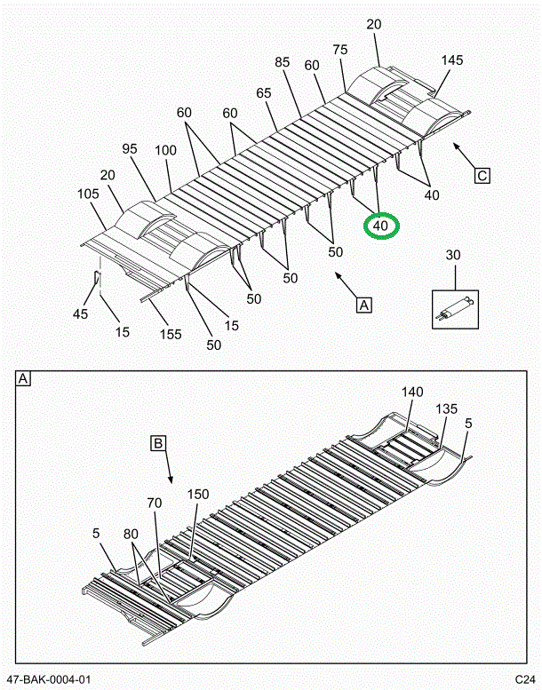 2225449C1 Brace, Skirt Fuel Tank Right