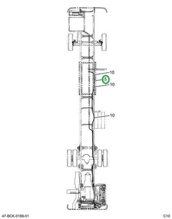 2225512C91 Harness, Transition Step Left