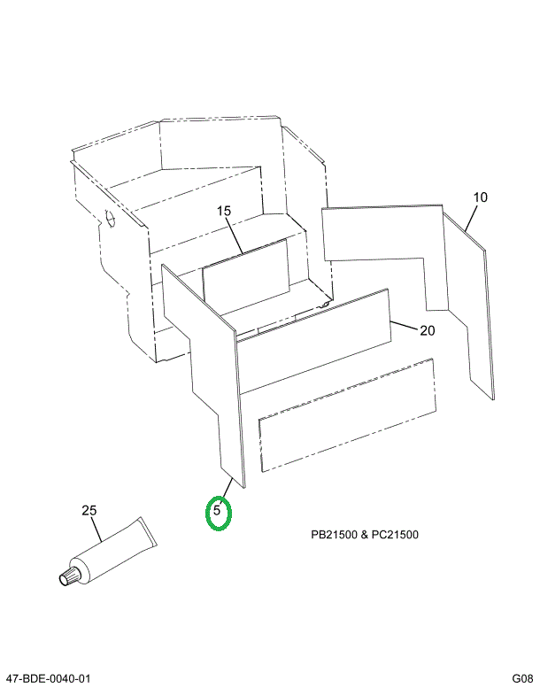 2225547C1 INSULATN,INSULATION STEP WELL