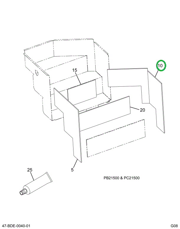 2225548C1 INSULATN,INSULATION STEP WELL