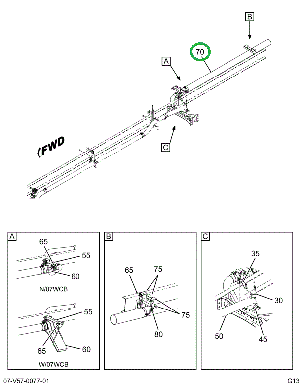 2225722C2 Pipe, Exhaust , Assy, Tailpipe