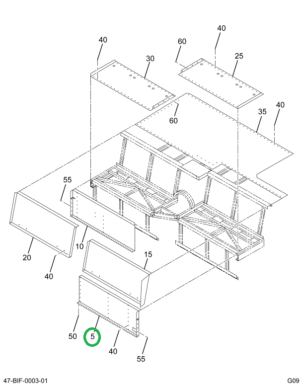 2225758C1 Panel, Retainer Bottom