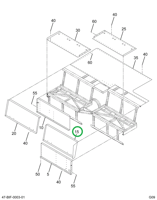 2225879C1 Panel, Back Seat Left