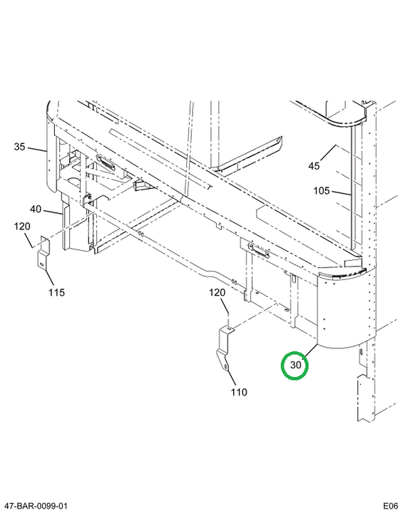2225885C1 Panel, Cowl Left