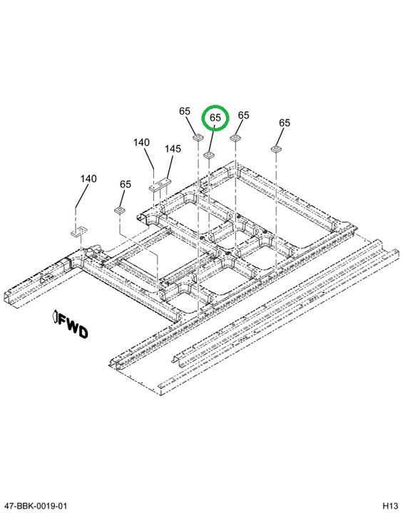 2226080C91 PAD  ASSY BODY ISOLATOR
