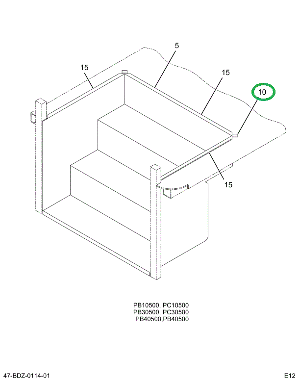 2226241C1 STEP FLOOR CLOSEOUT 1.5 X 1.