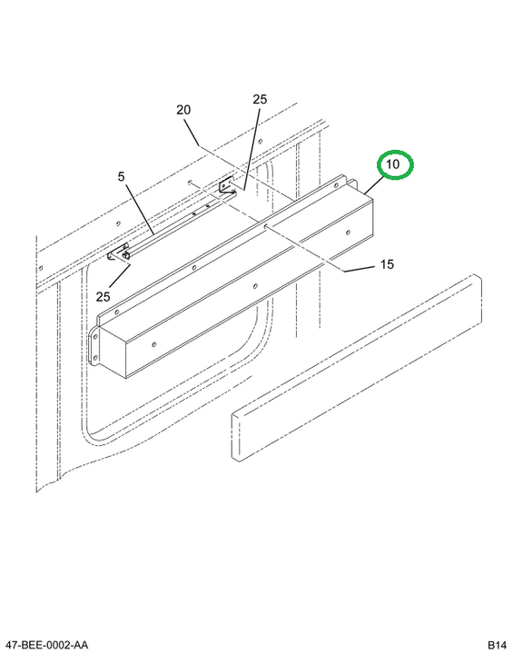 2226383C1 Cover, Side Door Prop Standard