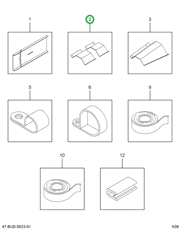 2226429C1 Cover, Corner Hose Spring Whit