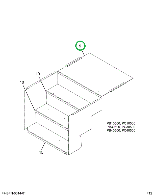 2226668C2 Plate, Wear Door, Lt Gra