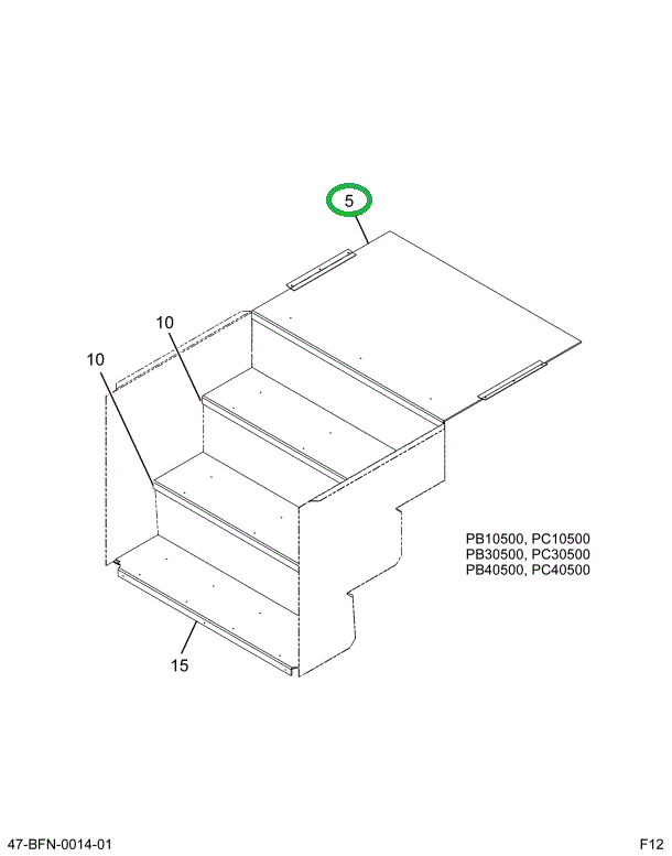 2226670C2 Plate, Wear, Door, Vinyl Gray