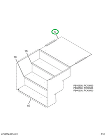 2226670C2 Plate, Wear, Door, Vinyl Gray