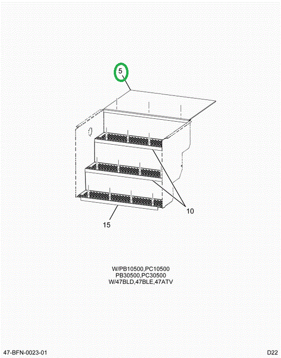 2227050C2 WEAR-PLT,WEAR-PLATE, DOOR , VI