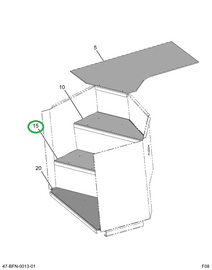2227190C1 Tread, Step Mdl Pebble W/pebbl