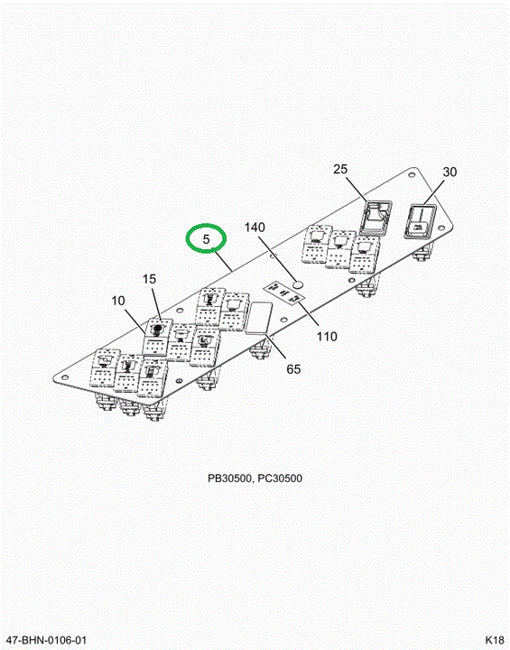 2227305C2 Panel, Drive Console, Left