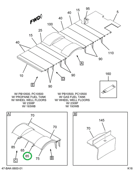 2227360C1 Z- Bar, Floor Sill Close Out