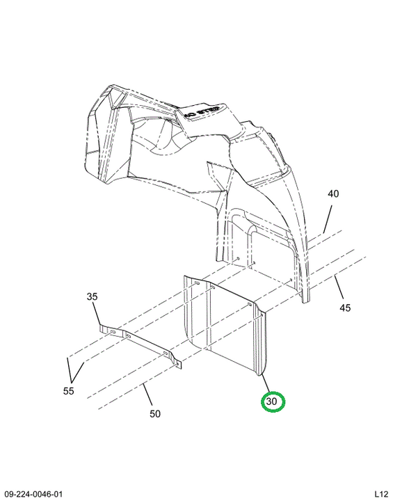 2227590C1 Flap, Mud Anti Sail Front