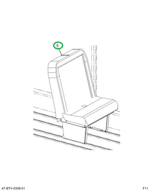 2227736C91 Seat, 2- Leg Right