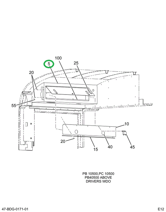 2227753C93 Compartment Assembly W/dome, T