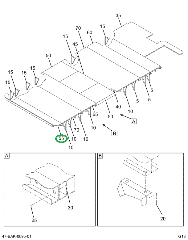2227809C2 FLOORSCT,FLOOR-SECTION REAR