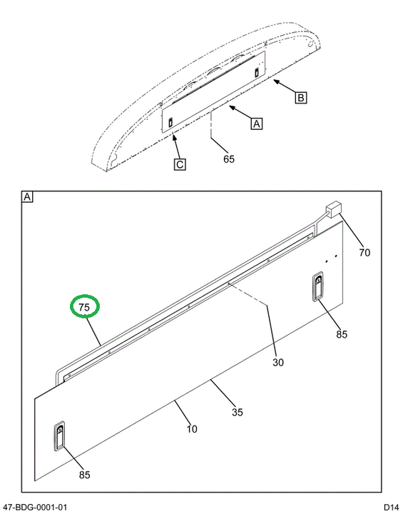 2227837C92 Harness Assembly Bulkhead Comp