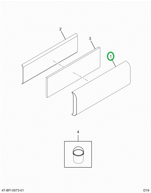2227880C1 Upholstery Shoulder- Rail