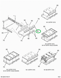 2228019C2 CLAMP  HOLD DOWN BATTERY 2 GRO