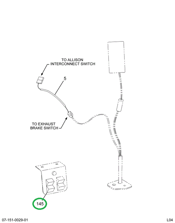 2228105C1 Actuator, Rocker Exhaust Brake