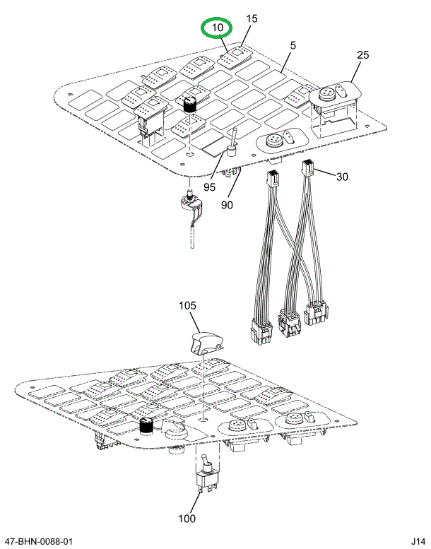 2228126C1 ACTUATOR ROCKER FLASHER LIGHT