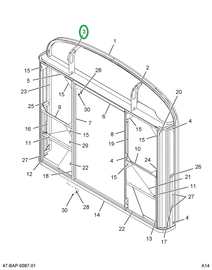 2228145C4 Brace Rear L Flush Evaporator