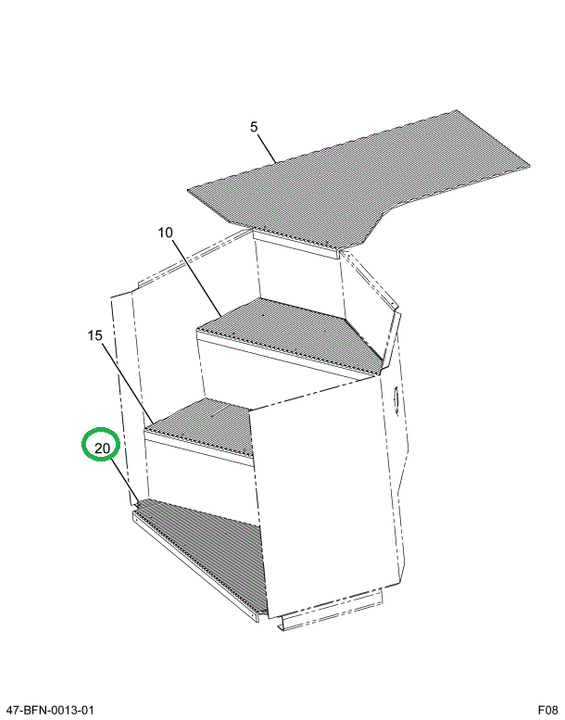 2228249C2 Tread, Step Bot Rubber Black