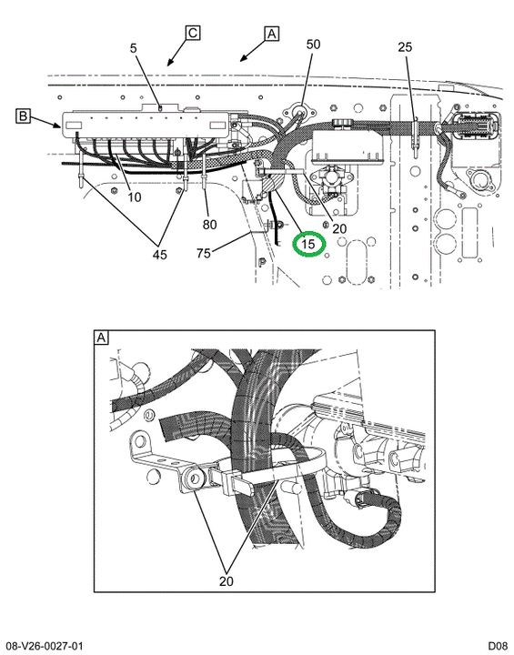 2228331C92 Harness Dash Wiring W/hydrauli