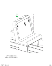 2228512C91 Seat, 4- Leg L 3pt 39 Inch 42v